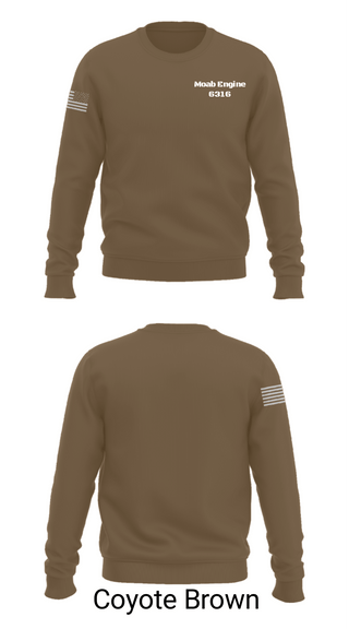 Crew Neck Sweatshirt, Moab Engine 6316, Fire Department, Teamtime, Team time, sublimation, custom sports apparel, team uniforms, spirit wear, spiritwear, sports uniforms, custom shirts, team store, custom team store, fundraiser sports, apparel fundraiser