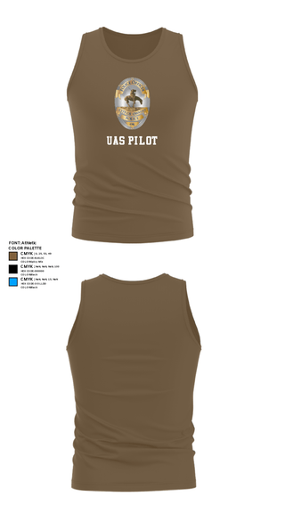 Tank Top, UAS Pilot, Police, Teamtime, Team time, sublimation, custom sports apparel, team uniforms, spirit wear, spiritwear, sports uniforms, custom shirts, team store, custom team store, fundraiser sports, apparel fundraiser