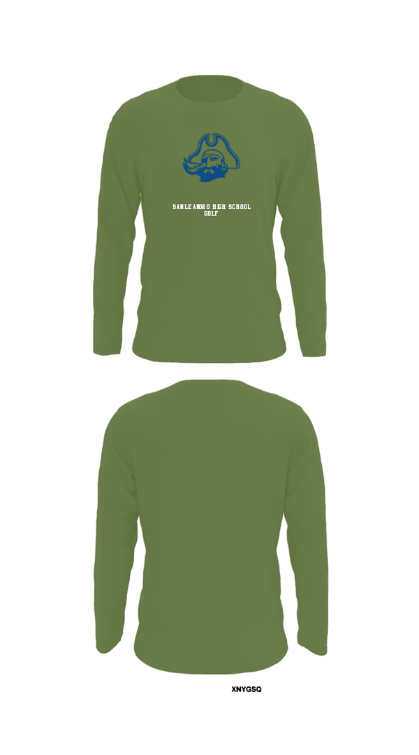 Long Sleeve Performance Shirt, San Leandro High School Golf, Golf, Teamtime, Team time, sublimation, custom sports apparel, team uniforms, spirit wear, spiritwear, sports uniforms, custom shirts, team store, custom team store, fundraiser sports, apparel fundraiser