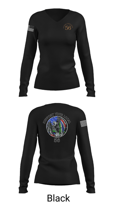 Eternal few le/ff mc 84606647 Women's Long Sleeve V-neck Shirt - 35