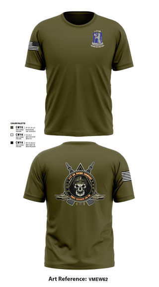 Short Sleeve Performance Shirt, 1-77 AR A Co., Army, Teamtime, Team time, sublimation, custom sports apparel, team uniforms, spirit wear, spiritwear, sports uniforms, custom shirts, team store, custom team store, fundraiser sports, apparel fundraiser