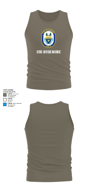 USS RUSHMORE 78932182 Tank Top - 75