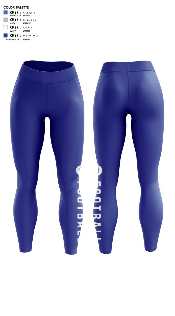 Womens Leggings, Orland Jr Trojans Football, Football, Teamtime, Team time, sublimation, custom sports apparel, team uniforms, spirit wear, spiritwear, sports uniforms, custom shirts, team store, custom team store, fundraiser sports, apparel fundraiser