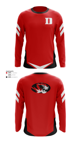 Long Sleeve Performance Shirt, Duke High School Golf, Golf, Teamtime, Team time, sublimation, custom sports apparel, team uniforms, spirit wear, spiritwear, sports uniforms, custom shirts, team store, custom team store, fundraiser sports, apparel fundraiser