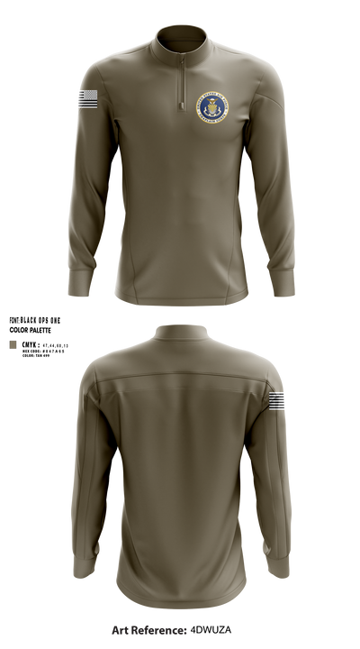 Air Force Chaplain 49250716 Quarter Zip Jacket - 100