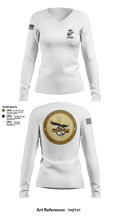 DSAC-23 86837369 Women's Long Sleeve V-neck Shirt -1 2
