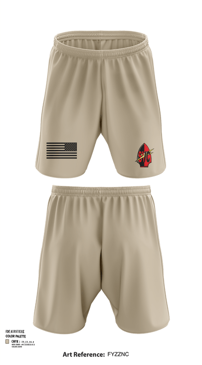 7th Communication Bn 61854612 Athletic Shorts With Pockets - 124