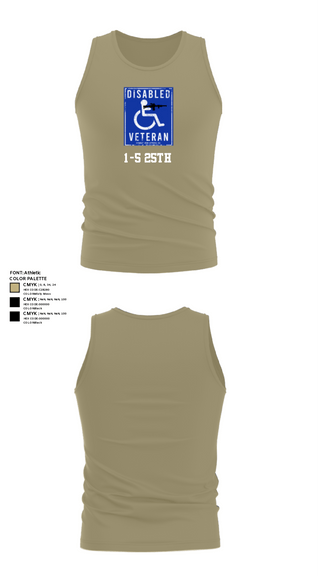 Tank Top, 1-5 25th, Army, Teamtime, Team time, sublimation, custom sports apparel, team uniforms, spirit wear, spiritwear, sports uniforms, custom shirts, team store, custom team store, fundraiser sports, apparel fundraiser