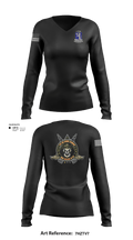 1-77 AR A Co. 43528824 Women's Long Sleeve V-neck Shirt - 105
