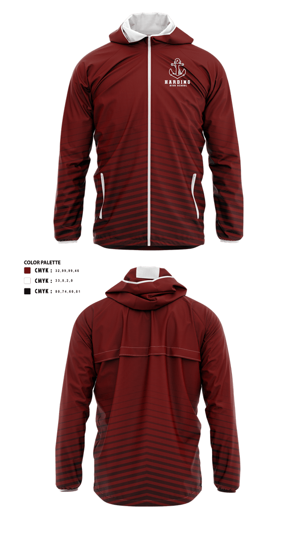 Windbreaker, Harding High School Cross Country, Cross Country, Teamtime, Team time, sublimation, custom sports apparel, team uniforms, spirit wear, spiritwear, sports uniforms, custom shirts, team store, custom team store, fundraiser sports, apparel fundraiser