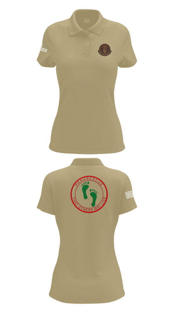 Women's Short Sleeve Performance Polo, 22 STS, Air Force, Teamtime, Team time, sublimation, custom sports apparel, team uniforms, spirit wear, spiritwear, sports uniforms, custom shirts, team store, custom team store, fundraiser sports, apparel fundraiser