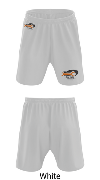 Athletic Shorts With Pockets, Cox Auto, , Teamtime, Team time, sublimation, custom sports apparel, team uniforms, spirit wear, spiritwear, sports uniforms, custom shirts, team store, custom team store, fundraiser sports, apparel fundraiser