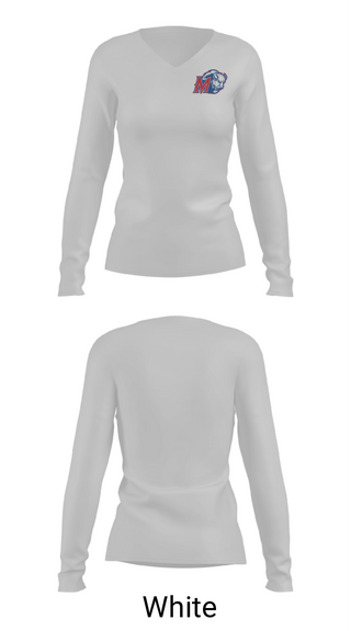 Womens Long Sleeve Vneck Shirt, Madras High School Cross Country, Cross Country, Teamtime, Team time, sublimation, custom sports apparel, team uniforms, spirit wear, spiritwear, sports uniforms, custom shirts, team store, custom team store, fundraiser sports, apparel fundraiser