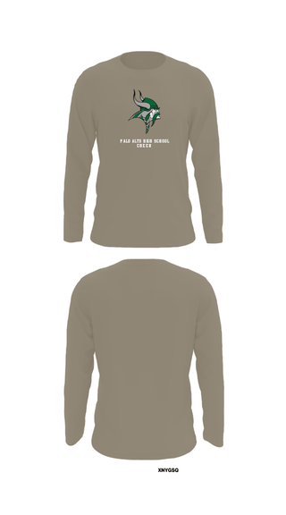 Long Sleeve Performance Shirt, Palo Alto High School Cheer, Cheer, Teamtime, Team time, sublimation, custom sports apparel, team uniforms, spirit wear, spiritwear, sports uniforms, custom shirts, team store, custom team store, fundraiser sports, apparel fundraiser