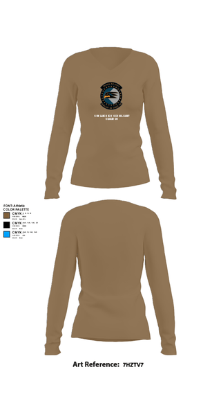 Women's Long Sleeve Vneck Shirt, Sunlake High School Cadet Squadron, Air Force, Teamtime, Team time, sublimation, custom sports apparel, team uniforms, spirit wear, spiritwear, sports uniforms, custom shirts, team store, custom team store, fundraiser sports, apparel fundraiser