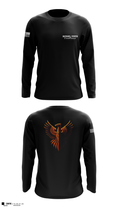 RebelVetsCreations 75786324 Long Sleeve Performance Shirt - 1