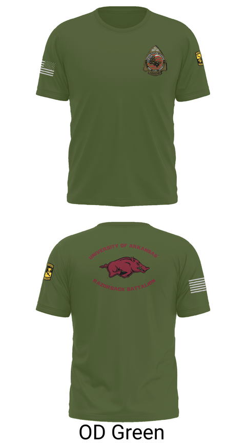 Short Sleeve Performance Shirt, University of Arkansas Army ROTC - Razorback Battalion, Army, Teamtime, Team time, sublimation, custom sports apparel, team uniforms, spirit wear, spiritwear, sports uniforms, custom shirts, team store, custom team store, fundraiser sports, apparel fundraiser