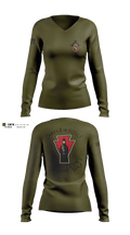 undefined Women's Long Sleeve V-neck Shirt -1 8