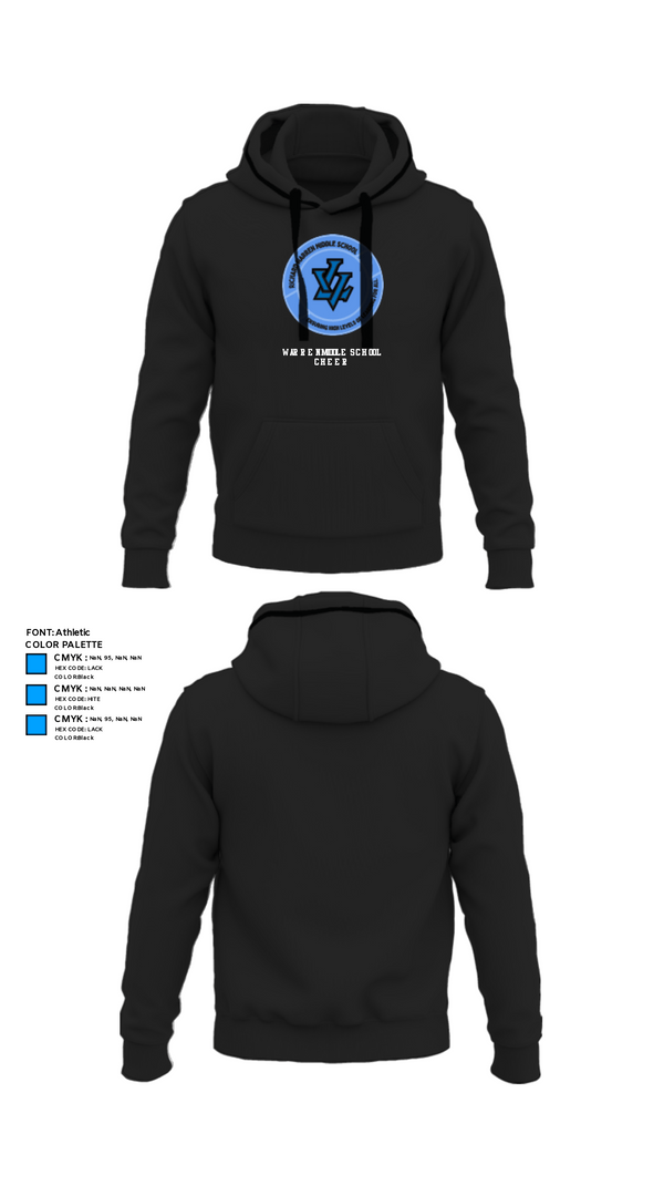 Hoodie, Warren Middle School Cheer, Cheer, Teamtime, Team time, sublimation, custom sports apparel, team uniforms, spirit wear, spiritwear, sports uniforms, custom shirts, team store, custom team store, fundraiser sports, apparel fundraiser