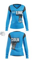 Lincoln Basketball Elite 18971847 Women's Long Sleeve V-neck Shirt - 1
