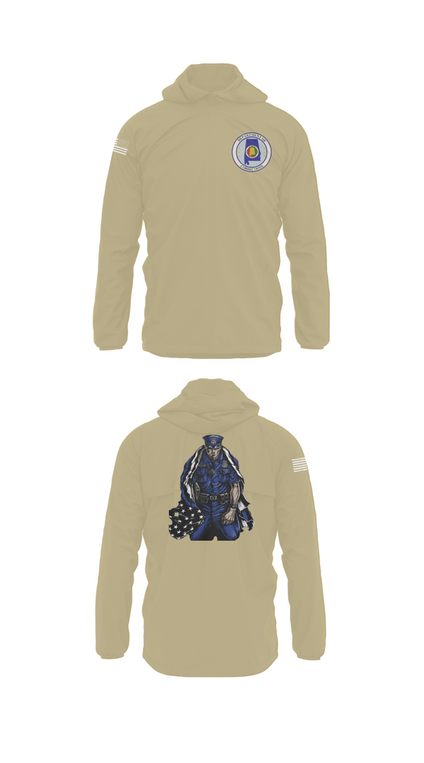 Windbreaker, Alabama Department of Corrections, Police, Teamtime, Team time, sublimation, custom sports apparel, team uniforms, spirit wear, spiritwear, sports uniforms, custom shirts, team store, custom team store, fundraiser sports, apparel fundraiser
