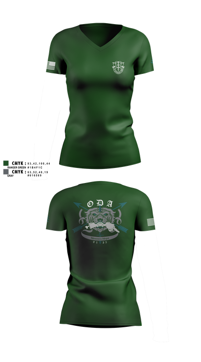 9135 74248707 Women's Short Sleeve V-neck Shirt - 5