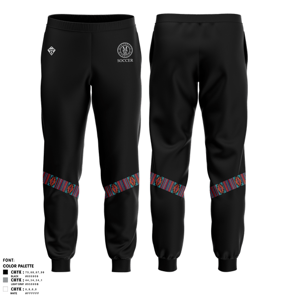 Joggers, Montbello HS Boys Soccer, Men's Soccer, Teamtime, Team time, sublimation, custom sports apparel, team uniforms, spirit wear, spiritwear, sports uniforms, custom shirts, team store, custom team store, fundraiser sports, apparel fundraiser