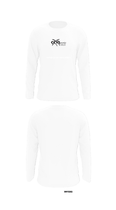 Copper Cities Youth Sports 81576985 Long Sleeve Performance Shirt - 8