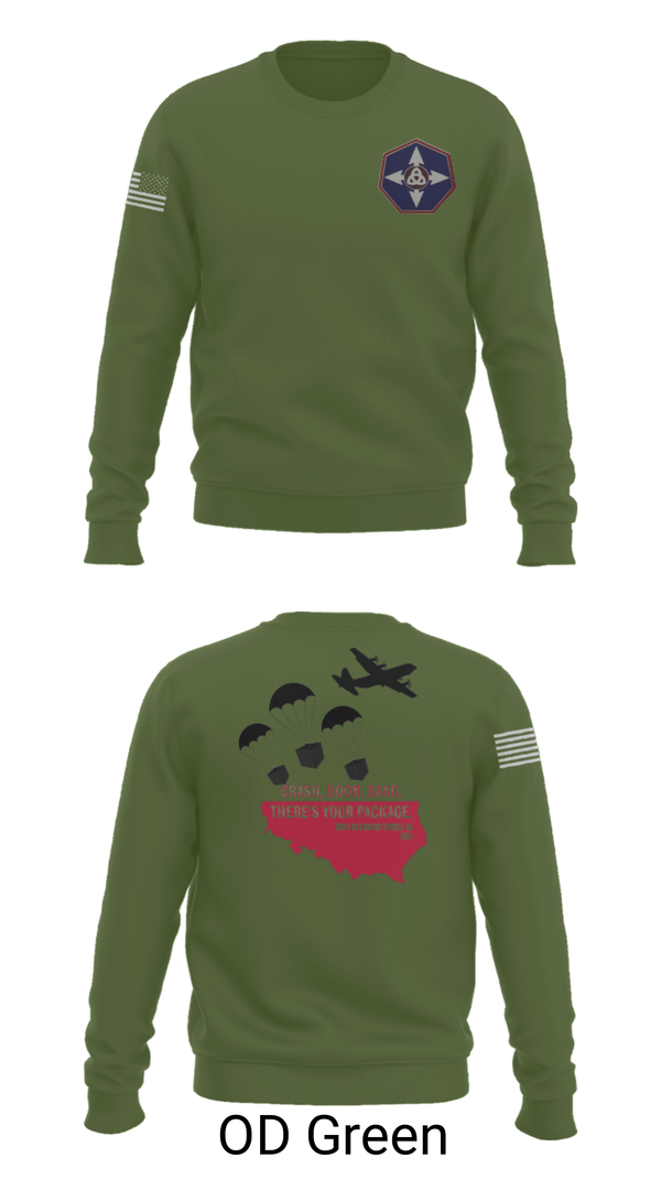 Crew Neck Sweatshirt, 909th HR Company, Army, Teamtime, Team time, sublimation, custom sports apparel, team uniforms, spirit wear, spiritwear, sports uniforms, custom shirts, team store, custom team store, fundraiser sports, apparel fundraiser