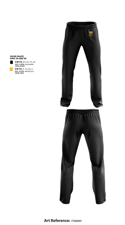 Watkins Memorial High School Basketball 58204886 Sweatpants - 1