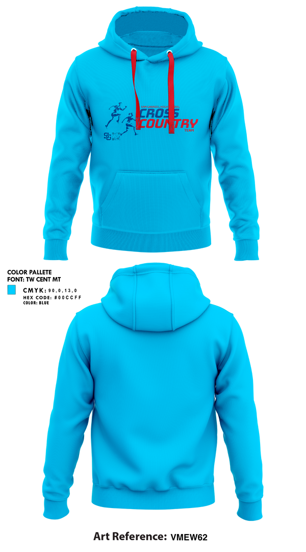Hoodie, San Gabriel Matadors, Cross Country, Teamtime, Team time, sublimation, custom sports apparel, team uniforms, spirit wear, spiritwear, sports uniforms, custom shirts, team store, custom team store, fundraiser sports, apparel fundraiser
