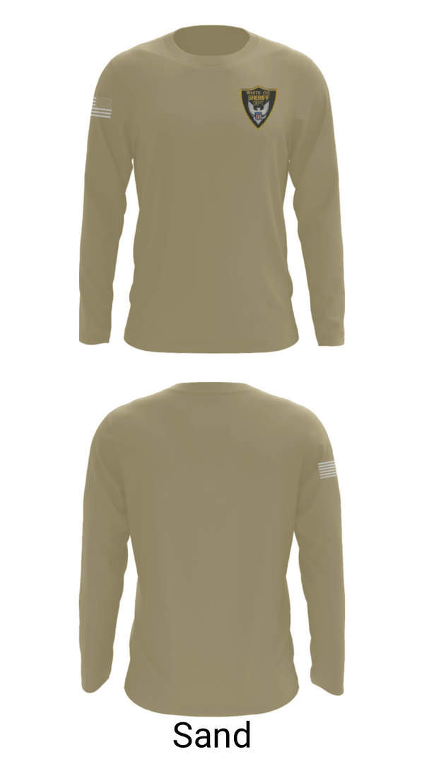 Long Sleeve Performance Shirt, White County Sheriff's Office, Police, Teamtime, Team time, sublimation, custom sports apparel, team uniforms, spirit wear, spiritwear, sports uniforms, custom shirts, team store, custom team store, fundraiser sports, apparel fundraiser