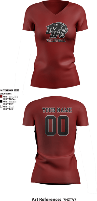 Womens Short Sleeve Vneck Shirt, Panthers Volleyball, Women's Volleyball, Teamtime, Team time, sublimation, custom sports apparel, team uniforms, spirit wear, spiritwear, sports uniforms, custom shirts, team store, custom team store, fundraiser sports, apparel fundraiser