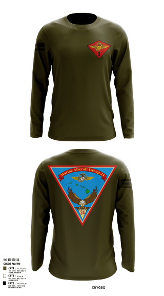 Long Sleeve Performance Shirt, Marine Air Group 24, Marines, Teamtime, Team time, sublimation, custom sports apparel, team uniforms, spirit wear, spiritwear, sports uniforms, custom shirts, team store, custom team store, fundraiser sports, apparel fundraiser