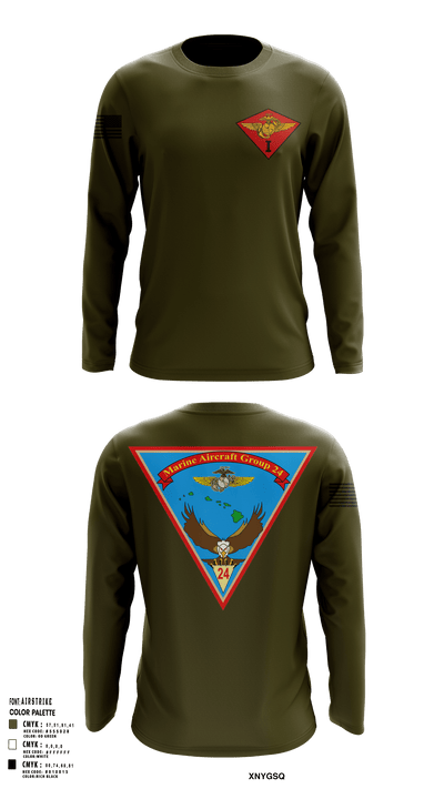Marine Air Group 24 32391498 Long Sleeve Performance Shirt - 121