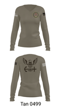 Chaplain Corp 11423583 Women's Long Sleeve V-neck Shirt - 73