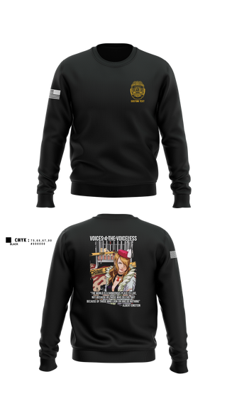 Crew Neck Sweatshirt, MARDET Fort Leonard Wood Basic Military Police School House (FLW) INIWIC, Police, Teamtime, Team time, sublimation, custom sports apparel, team uniforms, spirit wear, spiritwear, sports uniforms, custom shirts, team store, custom team store, fundraiser sports, apparel fundraiser