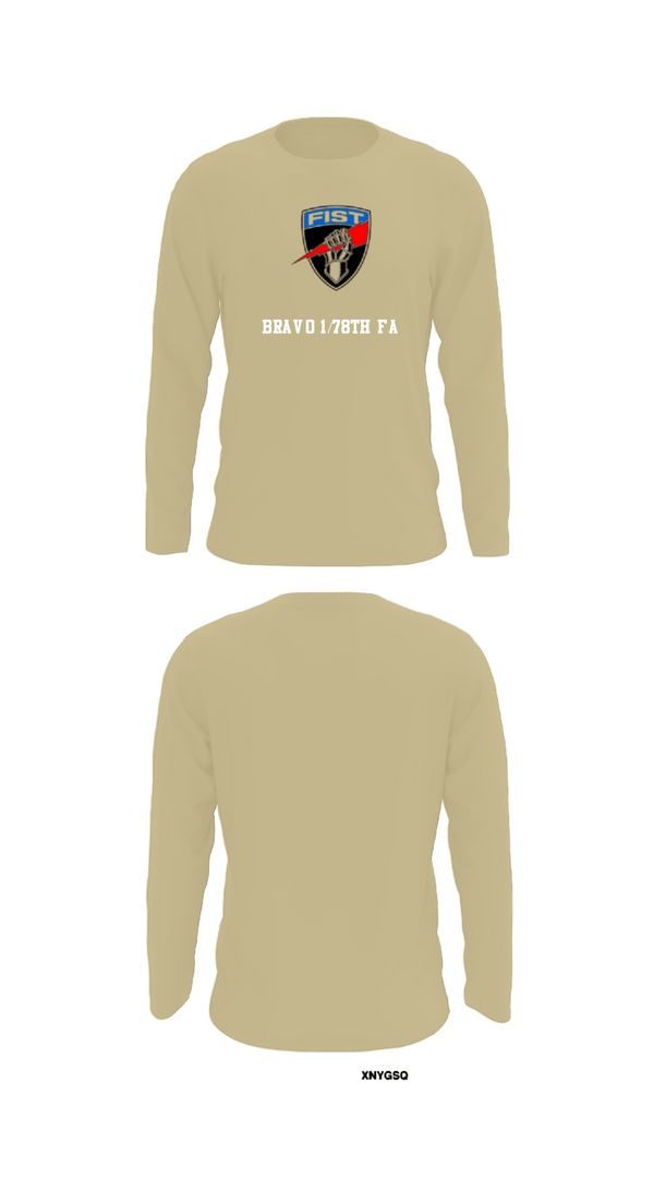 Long Sleeve Performance Shirt, Bravo 1/78th FA, Army, Teamtime, Team time, sublimation, custom sports apparel, team uniforms, spirit wear, spiritwear, sports uniforms, custom shirts, team store, custom team store, fundraiser sports, apparel fundraiser