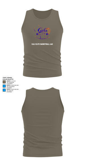 Tank Top, Cali Elite Basketball AAU, Men's Basketball, Teamtime, Team time, sublimation, custom sports apparel, team uniforms, spirit wear, spiritwear, sports uniforms, custom shirts, team store, custom team store, fundraiser sports, apparel fundraiser