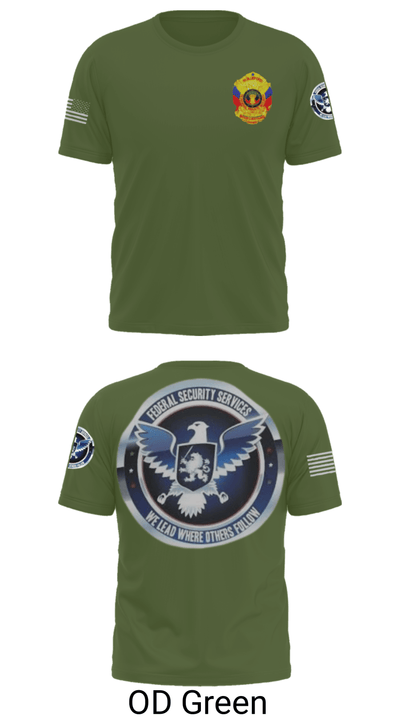 TS FEDERAL PRIVATE SECURITY & BODYGUARD 72741630 Short Sleeve Performance Shirt - 53
