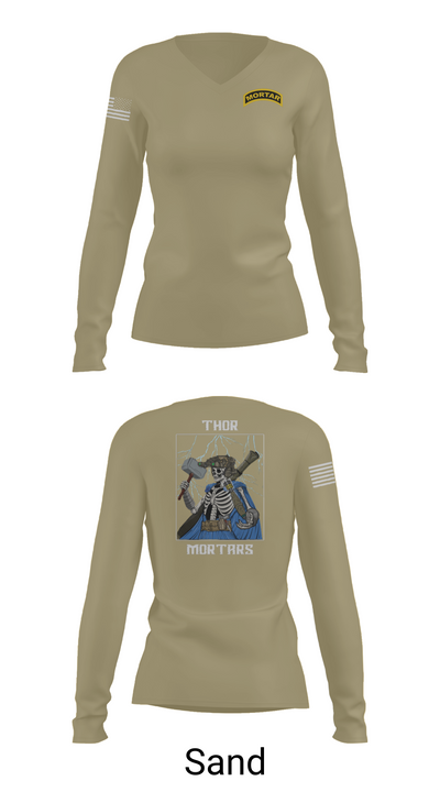 5/4 Cav, C-TRP MTRS 36488604 Women's Long Sleeve V-neck Shirt - 97