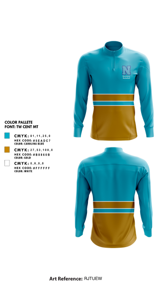 Quarter Zip Jacket, Norwayne Middle School Basketball, Men's Basketball, Teamtime, Team time, sublimation, custom sports apparel, team uniforms, spirit wear, spiritwear, sports uniforms, custom shirts, team store, custom team store, fundraiser sports, apparel fundraiser