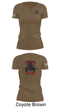 1st Cav 3rd BEB ACO “Outlaw” 26050873 Women's Short Sleeve V-neck Shirt - 8