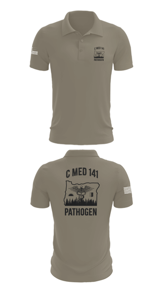 Short Sleeve Performance Polo, C MED 141, National Guard, Teamtime, Team time, sublimation, custom sports apparel, team uniforms, spirit wear, spiritwear, sports uniforms, custom shirts, team store, custom team store, fundraiser sports, apparel fundraiser