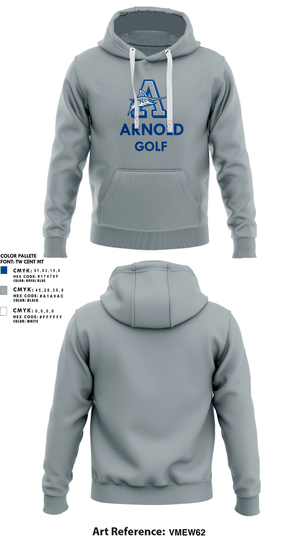 Hoodie, Arnold High School Golf, Golf, Teamtime, Team time, sublimation, custom sports apparel, team uniforms, spirit wear, spiritwear, sports uniforms, custom shirts, team store, custom team store, fundraiser sports, apparel fundraiser