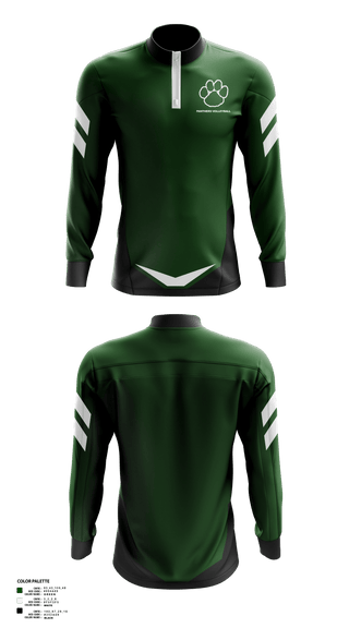 Quarter Zip Jacket, Panthers Volleyball, Women's Volleyball, Teamtime, Team time, sublimation, custom sports apparel, team uniforms, spirit wear, spiritwear, sports uniforms, custom shirts, team store, custom team store, fundraiser sports, apparel fundraiser