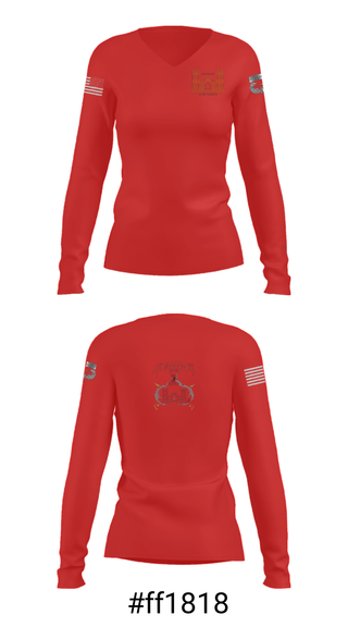 Women's Long Sleeve Vneck Shirt, 1138th SAPPER Company, Army, Teamtime, Team time, sublimation, custom sports apparel, team uniforms, spirit wear, spiritwear, sports uniforms, custom shirts, team store, custom team store, fundraiser sports, apparel fundraiser