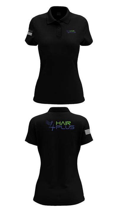 4Hair Plus 30643796 Women's Short Sleeve Performance Polo  - 36