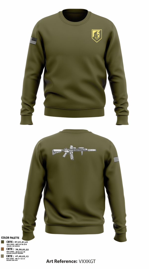 Crew Neck Sweatshirt, Miami shooting, Space Force, Teamtime, Team time, sublimation, custom sports apparel, team uniforms, spirit wear, spiritwear, sports uniforms, custom shirts, team store, custom team store, fundraiser sports, apparel fundraiser