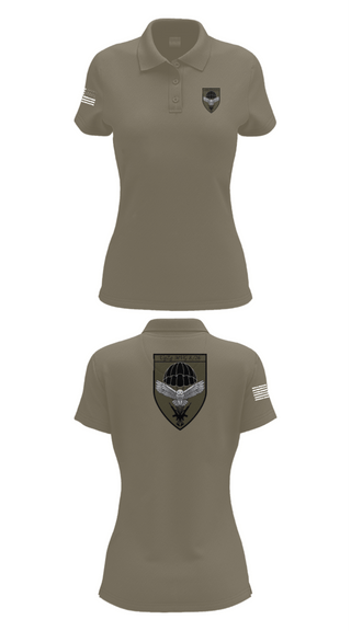 Womens Short Sleeve Performance Polo, 8.FschJgRgt 26, Army, Teamtime, Team time, sublimation, custom sports apparel, team uniforms, spirit wear, spiritwear, sports uniforms, custom shirts, team store, custom team store, fundraiser sports, apparel fundraiser